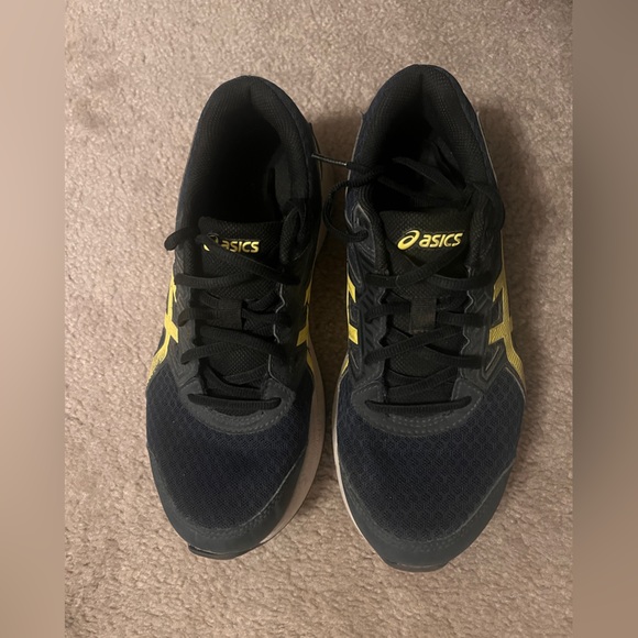 Asics Other - ASICS Navy and Yellow Athletic Sneakers